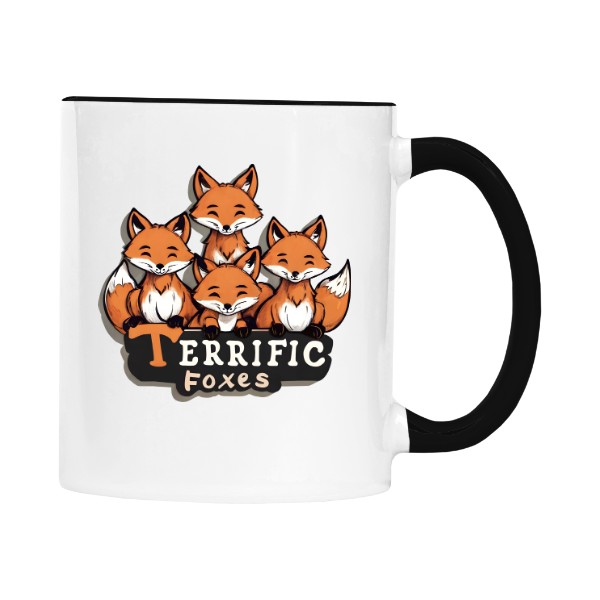 Hrnek malý barevný s potiskem Hrnek Little Foxes