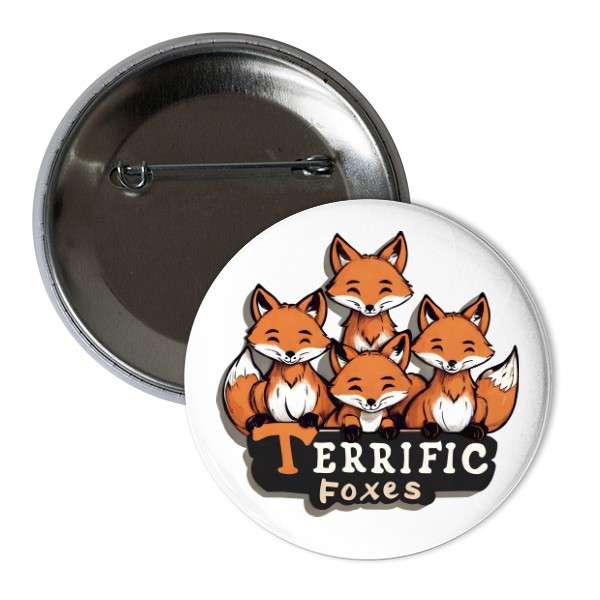 Odznáček  s potiskem Placka Little Foxes