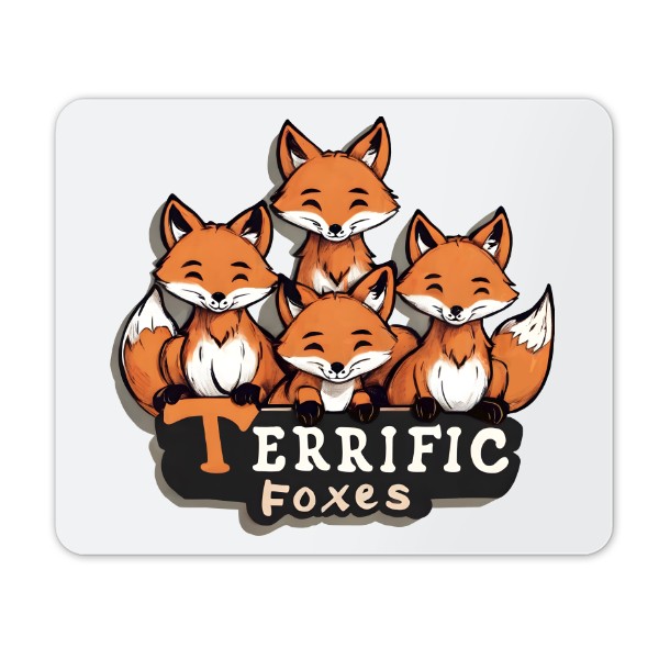Podložka pod myš s potiskem Podložka pod myš Little Foxes